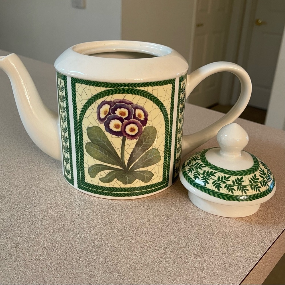 Arthur Wood Floral Teapot African Violets Design - Picture 9 of 11